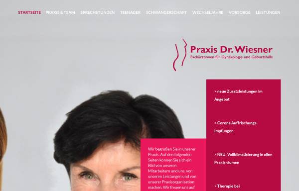 Vorschau von praxis-wiesner.de, Wiesner, Dr. med. Jutta