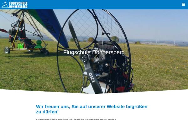Vorschau von www.flugschule-hermannschwab.de, Donnersberger Flugschule