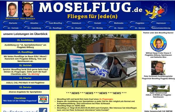 Vorschau von www.moselflug.de, Moselflug