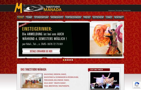 Vorschau von www.maenada.at, Tanzstudio Mänada
