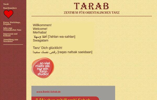 Vorschau von www.tarab-online.de, Tarab