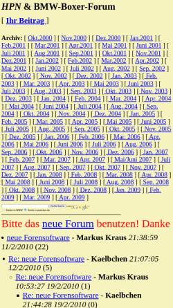 Vorschau der mobilen Webseite www.hpn.de, HPN-BMW-Boxer-Forum