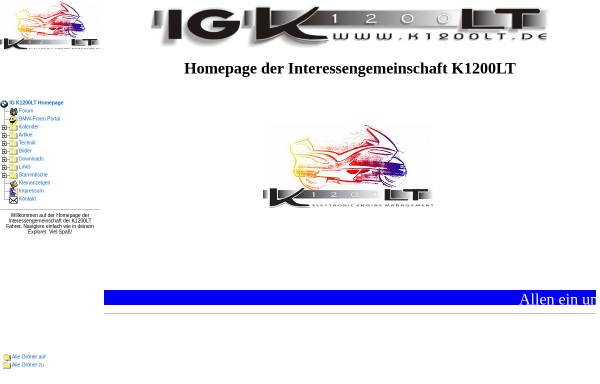 K1200LT - Interessengemeinschaft BMW K1200LT