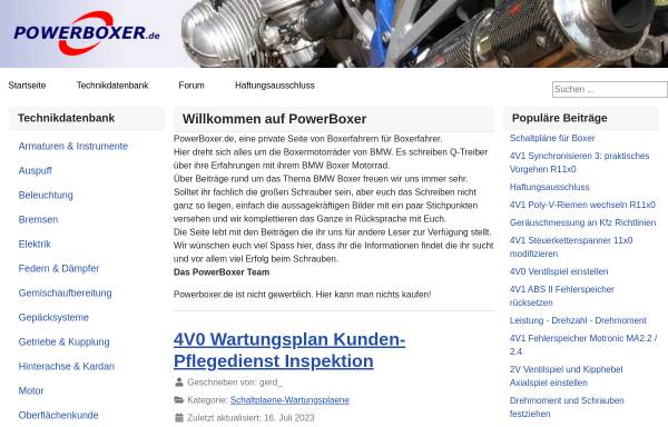 Vorschau von powerboxer.de, Powerboxer