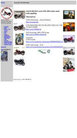 Vorschau der mobilen Webseite www.gtr-1000-online.de, Kawasaki GTR 1000 Online