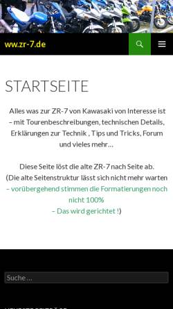Vorschau der mobilen Webseite www.zr-7.de, ZR-7