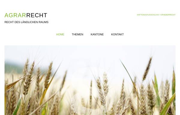 Vorschau von www.agrarrecht.ch, Agrarrecht.ch