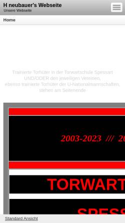 Vorschau der mobilen Webseite h-neubauer.beepworld.de, Torwartschule Spessart