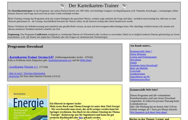 Vorschau von www.martin-buchholz-online.de, Wortpaartrainer