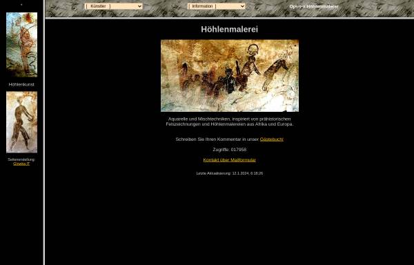 Vorschau von www.opus-x.de, Höhlenmalerei