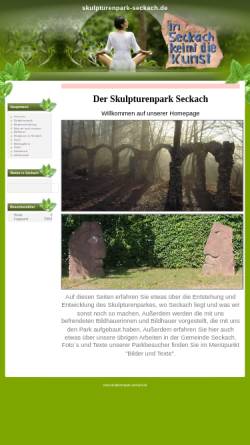 Vorschau der mobilen Webseite www.skulpturenpark-seckach.de, Skulpturenpark in Seckach / Odenwaldkreis
