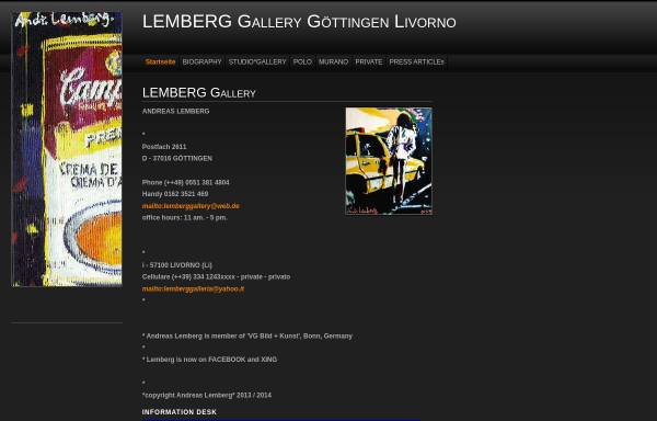 Vorschau von www.lemberg.de, Gallery Lemberg