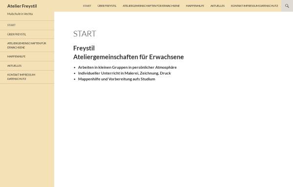 Vorschau von www.frey-vechta.de, Malschule Freystil - Schule für Kunst und Gestaltung