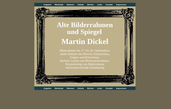 Vorschau von www.dickelbilderrahmen.de, Martin Dickel