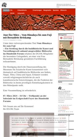 Vorschau der mobilen Webseite www.dgok.de, Deutsche Gesellschaft für Ostasiatische Kunst