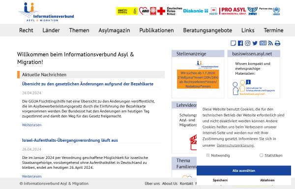 Vorschau von www.asyl.net, Asylrecht in Deutschland