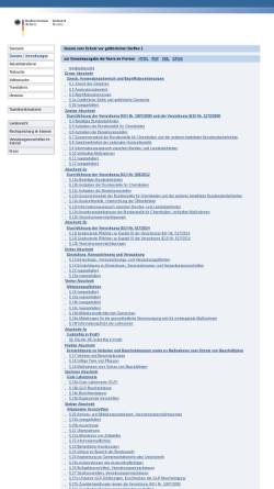 Vorschau der mobilen Webseite www.gesetze-im-internet.de, Gesetz zum Schutz vor gefährlichen Stoffen (Chemikaliengesetz - ChemG)