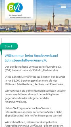 Vorschau der mobilen Webseite www.bdl-online.de, Bundesverband der Lohnsteuerhilfevereine e. V.