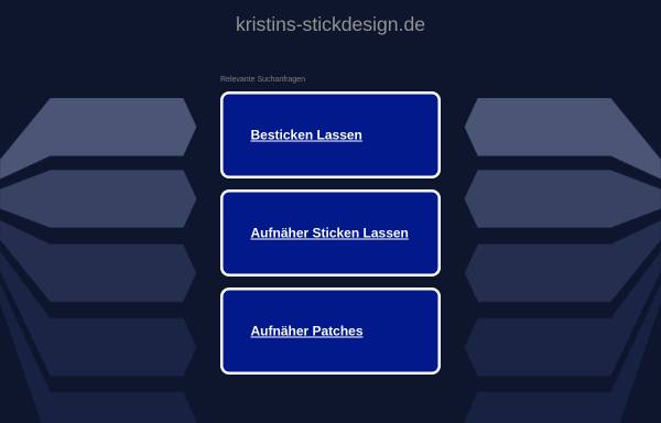 Vorschau von www.kristins-stickdesign.de, Kristin Achtnicht