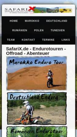 Vorschau der mobilen Webseite www.safarix.de, SafariX