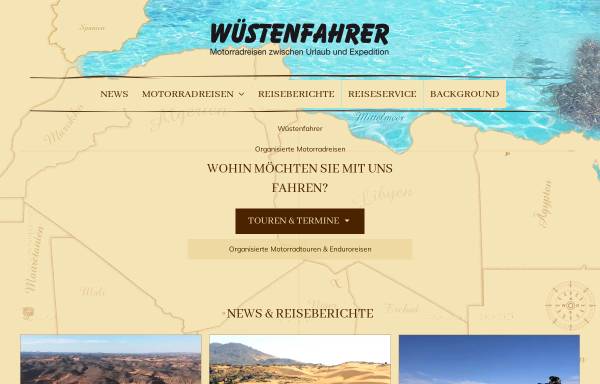 Vorschau von www.wuestenfahrer.com, Wüstenfahrer GmbH