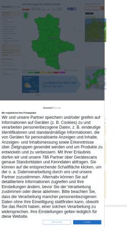 Vorschau der mobilen Webseite www.unwetterzentrale.de, Unwetterwarnungen