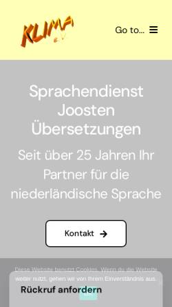 Vorschau der mobilen Webseite www.mobbing-abwehr.de, KLIMA e.V.
