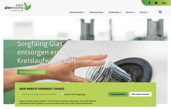 Vorschau von www.agr.at, Austria Glas Recycling GmbH