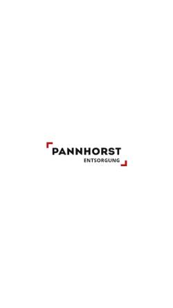 Vorschau der mobilen Webseite www.pannhorst.de, Pannhorst GmbH