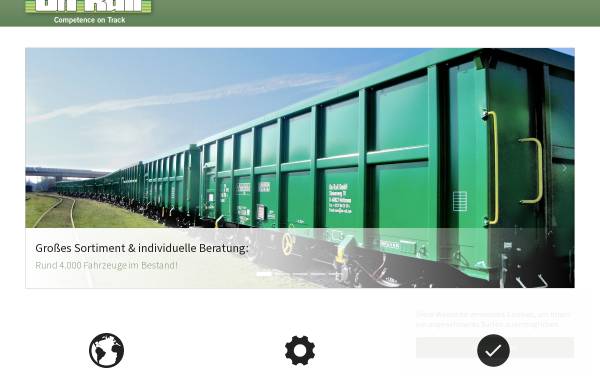 Vorschau von www.on-rail.com, OnRail Gruppe Gesellschaft für Eisenbahnausrüstung und Zubehör mbH