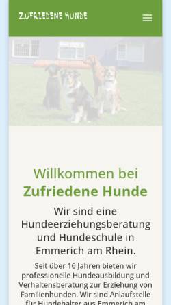Vorschau der mobilen Webseite www.zufriedene-hunde.de, Zufriedene Hunde