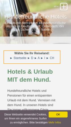 Vorschau der mobilen Webseite www.mein-bellos-welcome.de, Bello's Welcome - hundefreundliche Hotels