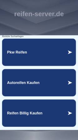 Vorschau der mobilen Webseite www.reifen-server.de, Reifen-eu, Axel Theel