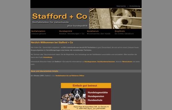 Vorschau von www.stafford-terrier.de, Notfallstation Stafford und Co.