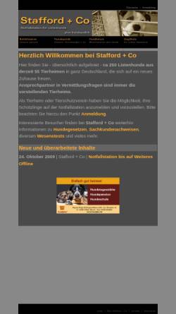Vorschau der mobilen Webseite www.stafford-terrier.de, Notfallstation Stafford und Co.