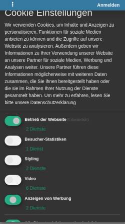 Vorschau der mobilen Webseite 31893.dynamicboard.de, Hundetreff-Bayreuth