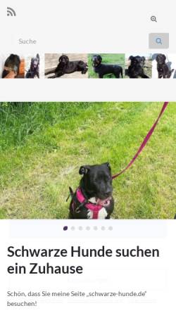 Vorschau der mobilen Webseite www.schwarze-hunde.de, Schwarze Hunde in Not