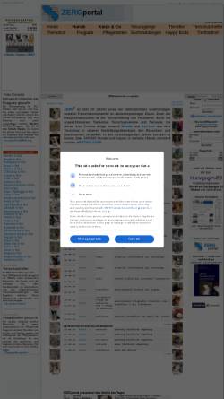 Vorschau der mobilen Webseite zergportal.de, Zerg-Portal