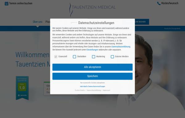Vorschau von www.tauentzien-medical.de, Dr. Ruth Marx - Ärztin für Chirurgie u. Phlebologie