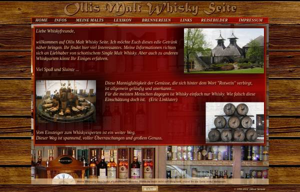 Vorschau von www.osernetz.de, Ollis Malt Whisky Seite