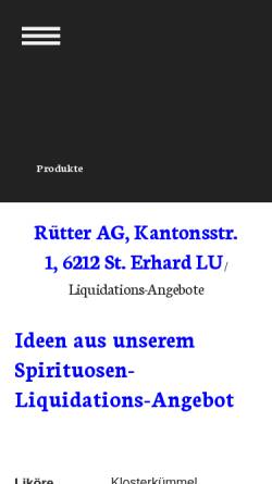 Vorschau der mobilen Webseite www.landtwing-ruetter.ch, Landtwing Rütter AG