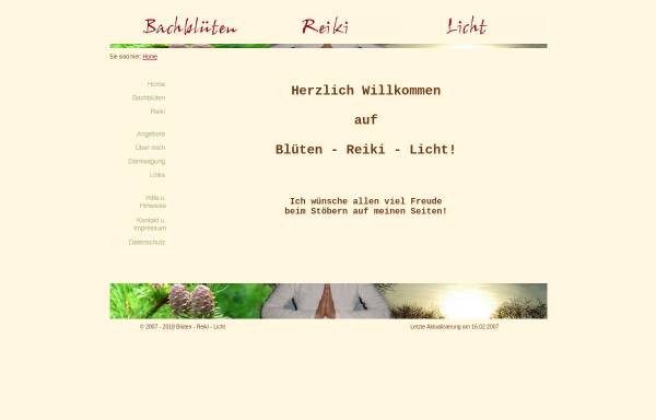 Vorschau von www.blueten-reiki-licht.de, Feodora von der Chevallerie