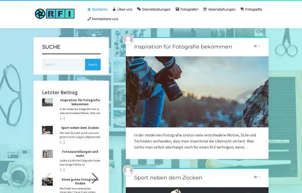 Vorschau von rfi-net.de, Interessenverband der Repräsentanten von Fotografen und Illustratoren