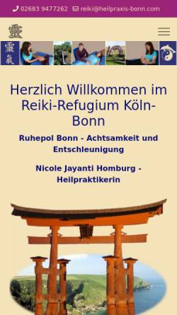 Vorschau der mobilen Webseite www.reiki-refugium.de, Reiki-Refugium