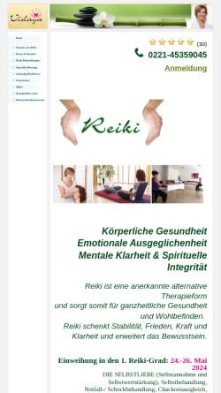 Vorschau der mobilen Webseite www.reiki-lehrer-ausbildung.de, Taruna N. Reupsch