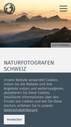 Vorschau der mobilen Webseite www.naturfotografen.ch, Verein Naturfotografen Schweiz NFS