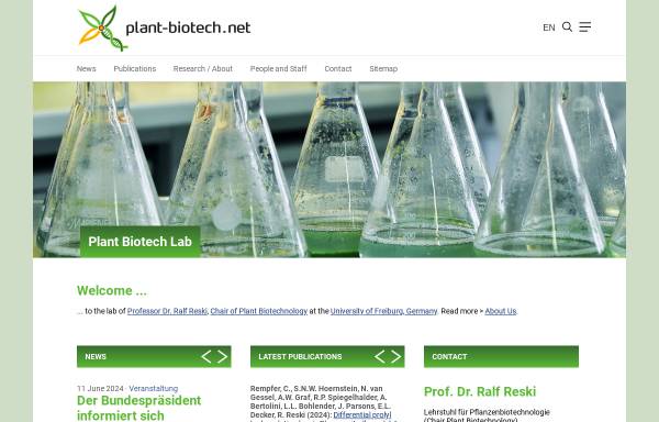 Plant Biotechnology [Reski, Prof. Dr. Ralf]