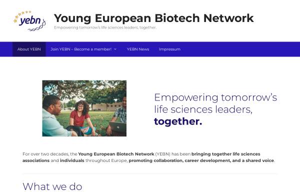 Vorschau von www.yebn.eu, Young European Biotech Network (YEBN)