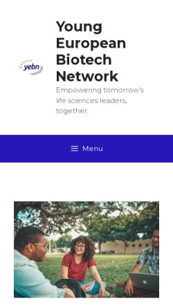 Vorschau der mobilen Webseite www.yebn.eu, Young European Biotech Network (YEBN)