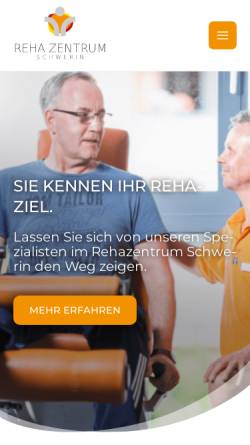 Vorschau der mobilen Webseite www.reha-schwerin.de, Ambulantes Rehabilitationszentrum